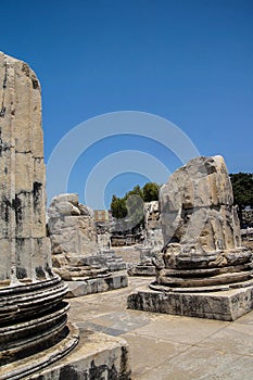 Stumps of massive stone columns