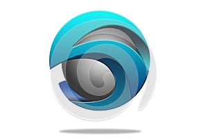 Stuning S Letter Blue color Vector Logo