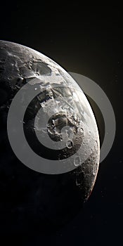 Stunning 32k Uhd Moon Image: Vray Tracing Close Up By Jan Matejko