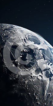 Stunning 3d Render Of A Rocky Moon: Ray Tracing At Its Finest