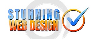 Stunning 3d Web Design Banner for websites or promotions