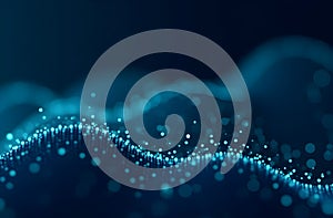 Abstract Digital Waveform Background