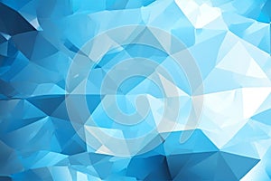 Abstract Blue Polygonal Background
