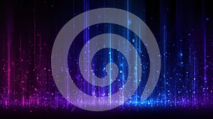 Abstract Purple and Blue Light Rays Background