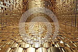 Abstract 3D background with futuristic design and dynamic visual depth. photo