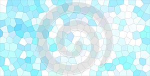 Stunning abstract illustration of blue, green and white light Little hexagon. Nice background for your prints.