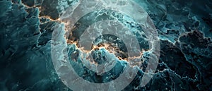 Dramatic Turquoise Abstract Texture Background