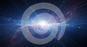 Cosmic energy burst and data stream in deep space