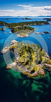Stunning Aerial Views Of Norway\'s Archipelago: Nikon D850 32k Uhd photo