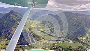 Stunning aerial views of Oahu Valley