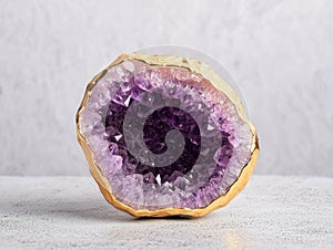 Stunning amethyst geode crystal cluster