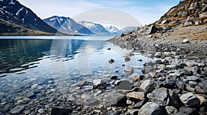 Stunning Arctic Char Region: Majestic Mountains, Ice, And Native Art