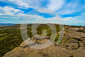 Stunning Back Tor, overlooking the beautiful Upper Derwent Valley, Peak District National Park