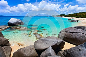 Stunning beach at Caribbean