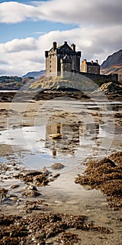 Stunning Beach Photo Of Eilean Donan Castle In Scotland