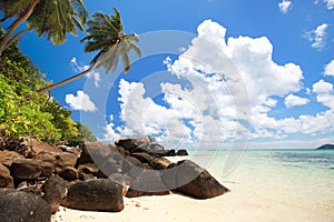 Stunning beach in Seychelles