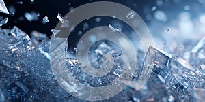 Stunning Blue Ice Crystals Background Texture for Design Projects