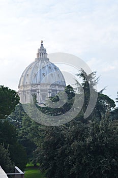 Stunning building during a sunset in vatican city