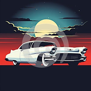 Stunning Cadillac Eldorado Silhouette Image For Vintage Car Enthusiasts