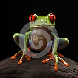 Stunning Close-up of a Red-Eyed Tree Frog