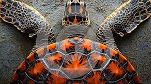 Stunning Close-Up of a Turtle's Shell Pattern