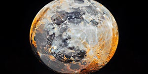 Stunning CloseUp of the Moon HighResolution Lunar Surface Texture Image