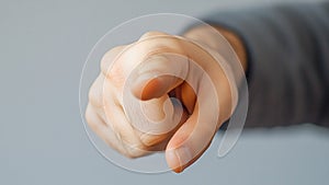 Finger Pointing Blaming Another Person in a Heated Argument (Responsibility, Accountability, Accusation, Reprimand)