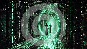 A Digital Computerized Matrix Movie Scenario Metaverse Blueprint in Green