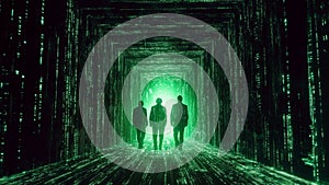 A Digital Computerized Matrix Movie Scenario Metaverse Blueprint in Green