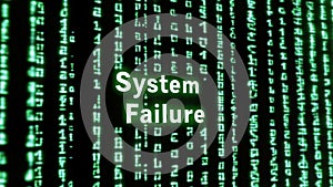 A Digital Computerized Matrix Movie Like Message System Failure Alert