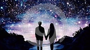 True Love Soulmate Twin Flame Cosmic Soul Connection Special Bond Between Two Souls photo