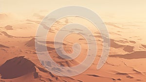 Stunning 3d Animation Of Desert Scenery In Light Orange And Beige photo