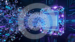 Futuristic Crystal Processor Concept for Artificial Intelligence and Big Data