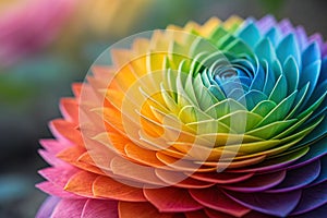 Stunning 3D Render of Abstract Multicolor Spectrum