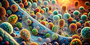 Unveiling the Intricate Architecture of a GramPositive Bacterial Cell Wall A Detailed 3D Microscopic Visualization