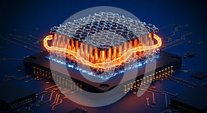 Intense quantum processing unit rendering