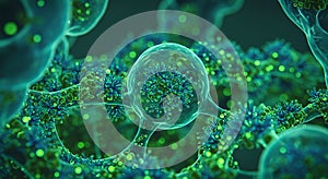 Stunning 3D visualization of a neuron network