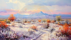 Stunning Desert Landscape Oil Painting Inspired By Steve Henderson