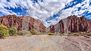 Stunning desert landscapes in the Canyon del Inca & Quebrada Palmira, near Tupiza, Bolivia