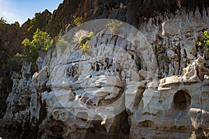 Stunning Devonian limestone cliffs of Geikie Gorge