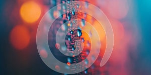 Stunning Digital Abstraction Featuring Delicate Waves, Soft Lighting, and Creative Bokeh Effects