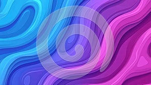 Stunning dualcolor gradient background with flowing waves in violet and blue, perfect for modern design projects
