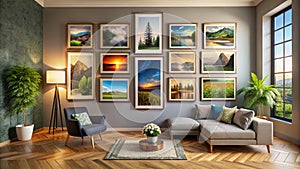 Stunning Gallery Wall Decor Ideas Inspiring Wall Art Displays for Every Home Style from Minimalist to Maximalist photo