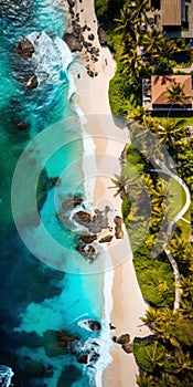 Stunning Garden Photography: Aerial View Of Beautiful Beach