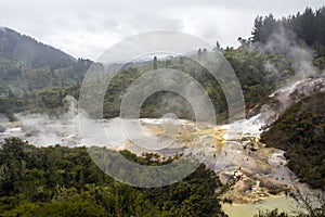 Stunning Geothermal park landscape