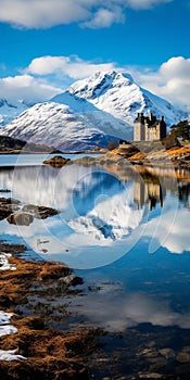 Stunning Glacier Photo Of Eilean Donan Castle In Scotland