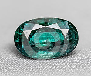 Stunning green emerald gemstone