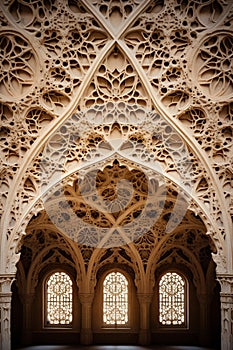 Intricate Beauty: A Captivating Ceiling Design in Historic Splendor photo