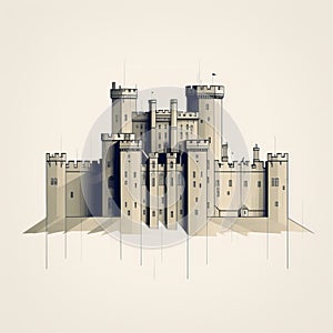 Stunning Hyper-detailed Castle Renderings On Isolated Landscapes