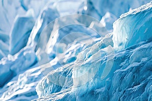 Stunning Ice Glacier Texture, Arctic Nature Background